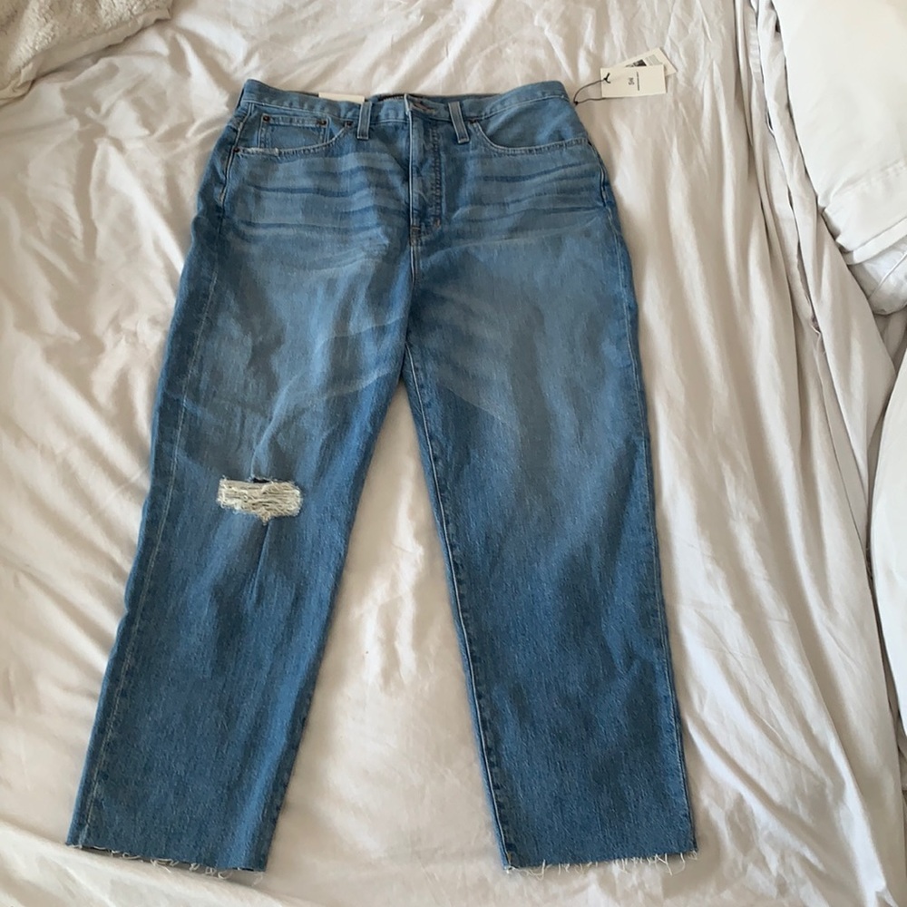 Something Navy High Rise Cigarette Ankle Jeans